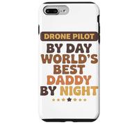 Piloto De Drones De Día Mejor Papá del Mundo De Noche Día Carcasa para iPhone 7 Plus/8 Plus