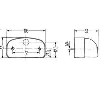 Piloto de matrícula HELLA 2KA 001 386-287