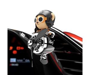 Piloto De Oso - Ambientador De Aire Para Automóvil, De Aromaterapia De Ventilación | Panel De Automóvil Bear Aviation Aviation Aviation Temed Air Air Ambientador, Funny Bear Car Virgador De Ven