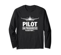 Piloto en Progreso, por Favor, Espere Piloto Divertido Manga Larga