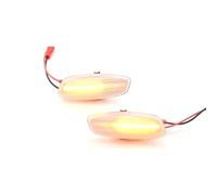Piloto lateral Luces De Posición Laterales Dinámicas Intermitentes Compatible Con Peugeot Para RCZ 2010 2011 2012 2013 2014 2015 OEM 6325G6(White)