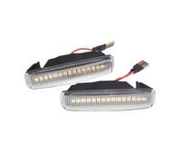 Piloto lateral Luces De Posición Laterales Dinámicas Para Coche Intermitentes Secuenciales Compatible Con Para Serie 5 E39 1995-2003(White)
