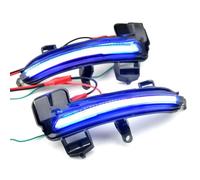 Piloto lateral Luces Intermitentes Secuenciales Para Espejo Lateral De Coche Compatible Con Skoda Para Superb B8 Para MK3 III 2016 2017 2018 2019(Blue)