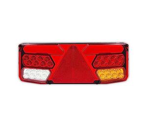 PILOTO LED NEON TRASERO CON TRIANGULO DE 6 FUNCIONES 12V 24V MARCA WAS HOMOLOGADOS (Lado Derecho)