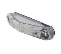 Vicma Luz trasera LED 11417 – Transparente 83 x 22 mm, Certificado E, con luz de matrícula universal