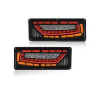 Piloto Posterior 2X Impermeable Dinámica LED Luz Trasera Camión Luces Freno Trasero Señal De Giro Lámpara De Señal Inversa Remolque Camión Autobús Caravana Camper Faro Trasero