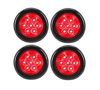 Piloto Posterior Luz Trasera Redonda 12V 2 Pulgadas, 7 Luces LED De Posición Laterales, Lámpara Señalización Empotrada Para Coche Camión Remolque Tractor Camioneta ATV
