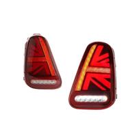 Piloto Posterior Para BMW Para Mini Para Cooper R50 R52 R53 2001-2007 2 Uds Luz Trasera LED Estilo Union Jack Con Señal De Giro Inversa Freno Faro Trasero LED(2PCS Red)