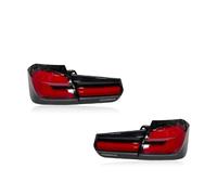 Piloto Posterior Para BMW Serie 3 F30 F35 2013-2018 Parpadeo Agua Corriente Para LED Luces Traseras Plug Play Conjunto Lámpara Trasera(Red)