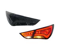 Piloto Posterior Para Hyundai Para Sonata 2011 2012 2013 2014 LED Modificación Luces De Marcha Luces De Freno Conjunto De Luz Trasera De Dirección Faro trasero LED(Pair of black)