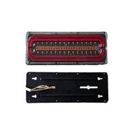 PILOTO Trasero 2 Luces Traseras LED 12 V-24 V para Camión, Luces Giro, Freno Y Marcha Atrás, para Remolque, Camión, Caravana O Autocaravana lámpara Trasera(2X 12V-24V 41cm)