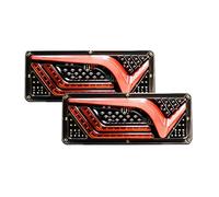 Piloto trasero 2 PCS Luz Trasera Conjuntos De Luces Traseras Indicador De Marcha Atrás Luces Antiniebla Compatible Con Luces Traseras Del Coche Del Camión Del Remolque