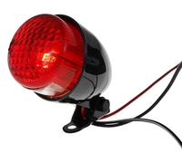 Piloto trasero/freno mini negro homologado compatible con chopper, moto custom