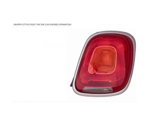 Piloto trasero izquierdo con marco cromado para fiat 500x 2014 en adelante