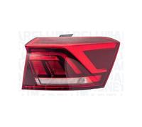 Piloto trasero izquierdo externo con led oscuro para vw t roc 2018 en adelante