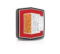 Piloto Trasero Led 4 funciones 12/24V con luz de Posición Neon y Luz de Matricula con 1 metros de cable Homologado S1 R1 L E9 2a