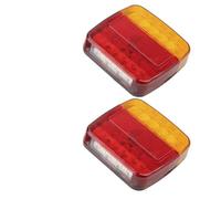 Piloto trasero Luz Trasera 12 V Con Intermitente 26 LED Para Coche Matrícula Marcha Atrás Freno Parada También Sirve Para Remolque O Camión Luces Traseras(2Piece)