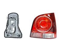 Piloto trasero Luz Trasera Parachoques Para VW Para Polo 9N 9N3 Hatchback 2005 2006 2007 2008-2010 Carcasa Luz Freno Sin Bombillas Luces Traseras(Right 1 Set)