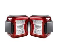 Piloto Trasero para Jeep para Wrangler JL 2018-2023 2X Luces Traseras LED para Coche Lámpara De Freno Trasero Señal De Giro Luz De Marcha Atrás Después Luces Traseras(Clear US Version)