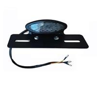 Piloto trasero universal de leds 12V NEW SCHOOL Homologado Cafe Racer Custom Retro Faro trasero de moto con luz de matricula LED, intermintentes integrados y porta placas