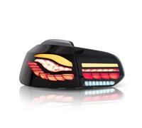 Piloto Traseros para VW Golf 6 Dragon Scale MK6 Golf R20 GTD 2008-2014,Piloto Posterior Coche Luz Trasera Exterior,Piezas De Lámparas De Conducción De Frenos,Smoke
