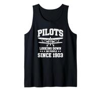 Pilotos Mirando hacia Abajo a la Gente Desde 1903 Camiseta sin Mangas
