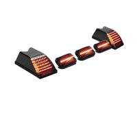 Pilotos Traseros coche Luces Techo Cabina Delanteras Ámbar Y Traseras Rojas Para Hummer H2 SUT/SUV 2003-2009 luces traseras(5pcs Red)