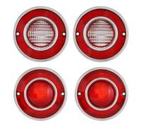 Pilotos Traseros Compatible Con Chevrolet Para Corvette C3 1975 1976 1977 1978 1979 4 Unids/set Luz Trasera De Coche Lámpara De Señal Luces Traseras Luz De Respaldo Sin Bombilla