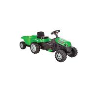Pilsan- Tractor de Pedal Activo y Remolque, Color Verde, 143 x 51 x 51 cm (Pilsan07 316)