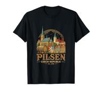 Pilsen República Checa Viaje Souvenir City Gift Camiseta