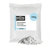 pilu cosmetic Polvo para blanquear 500 g, color blanco, sin polvo, blanqueamiento suave, hasta 7 tonos, ultra fuerte, polvo blanqueador azul, antiamarilleamiento (blanco)