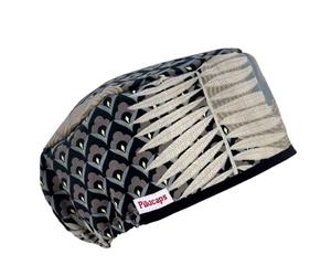 Pilucaps, Gorro Quirófano Pelo Largo modelo BABILONIA Unisex ajustable con goma para mujer y hombre 100% algodón J9-Q5O6-1VER