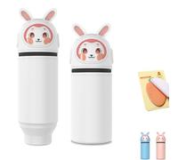 PILUZEAT Estuche Escolar 2 En 1 de Silicona Suave con Pegatinas NiñOs NiñAs Bonito Estuche para LáPices con Forma Animal de RetráCtil Ideal para Material Escolar Oficina Regalo PequeñOs 3-10 AñOs