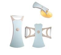 Pilyero 2 Piezas Pelador Patatas, Pelador Multifuncional, Pelapatatas, con Cuchilla de Sierra Y Cuchilla Plana, Adecuado para Pelar Frutas Y Verduras