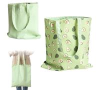 pilyero Bolsa de Tela, Bolsas de Tela, Bolsa Tote Bag Tela Reutilizable para las Compras Salir, Hombro de algodón Reversible (Color Aguacate, 40 * 36 * 10 cm)