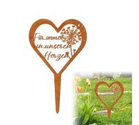 pilyero Decoración de Cementerio, Jardín Decoración, Tumba Corazón, Resistente a La Intemperie, Lleva Pensamientos y Recuerdos, Adecuado para Cementerios, Jardines, Patios y Céspedes