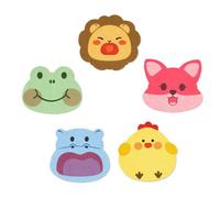 pilyero Esponja Bebe Recien Nacido, 6 Piezas Natural Bebe, Caricatura Esponja Ducha, Esponjas Hidrófilas, Linda Forma, ¡Segura, Cómoda y Reutilizable, para Que a Tu Bebé Le Encante Bañarse