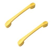 PILYON Cajones Tiradores Pomo 6 Piezas Pomos Y Tiradores De Armario Pomos De Puerta De Armario De Habitación Infantil Tiradores Coloridos De Cajón De Armario,Amarillo 128mm