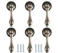 PILYON Gabinete De Cajón Tiradores De Puerta Perilla De Cajón De Un Solo Orificio 6 Piezas, Armario Retro, Zapatero, Cajonera, Manija De Puerta, 24 * 62mm