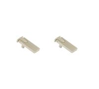 PILYON Manijas De Cocina Pomo 2Pcs Gold Single Hole Small Handle Librería Puerta Flat Pack Manija Oculta Armario Cajón Interior, Sand Silver