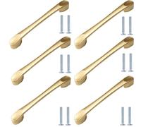 PILYON Puerta De Gabinete Manija 6 Piezas Pomos Y Tiradores De Armario Para Habitación De Niños,Tiradores De Puertas De Armarios,Cajones,Tiradores De Colores,Dorado,128mm