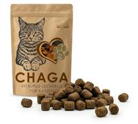 Pilze Wohlrab - Golosinas para gatos con hongos vitales chaga y hierbas valiosas - 180 g - Vitaminas y oligoelementos esenciales - Fácil alimentación
