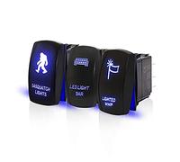 Pimahnry Interruptor Basculante Barra de Luz LED Luces Sasquatch Interruptor de LáTigo Iluminado para ATV X3 RZR SUV