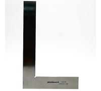 PIMALDAUM Escuadra con tope 90° DIN 875/0 - Acero inoxidable 4Cr13 - Escuadra de precisión clase 0 - Herramienta de control y medición para taller e industria - Varias medidas disponibles (250*160 mm)