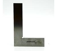 PIMALDAUM Escuadra con tope 90° DIN 875/0 - Acero inoxidable 4Cr13 - Escuadra de precisión clase 0 - Herramienta de control y medición para taller e industria - Varias medidas disponibles (100*70 mm)