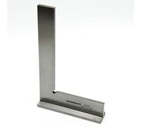 PIMALDAUM Escuadra de tope 90° DIN 875/0 - Acero inoxidable 4Cr13 - Escuadra de precisión con tope - Clase de precisión 0 - Varias medidas disponibles (200 * 130 mm)