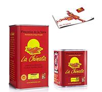 Pimentón de La Vera Ahumado pack La Chinata lata Agridulce 750g y lata 70g Picante
