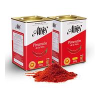 Pimentón de la Vera ALISES dulce y picante Pack 2 latas de 160g. DOP (denominación de origen protegida)