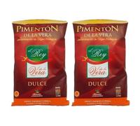 Pimentón de la Vera Dulce El Rey D.O.P. - Sabor Intenso y Aroma Único | Secado Tradicional con Leña de Encina y Roble | Ideal para Guisos, Salsas, Adobos, Carnes, Arroces y Pescados - Pack 2 uds