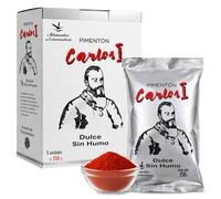 Pimentón de la Vera Dulce, Pimentón Carlos I, Especias para la cocina, Producido en Extremadura, Ideal para guisos, carnes, salsas y platos tradicionales, 6 bolsas de 250 gr